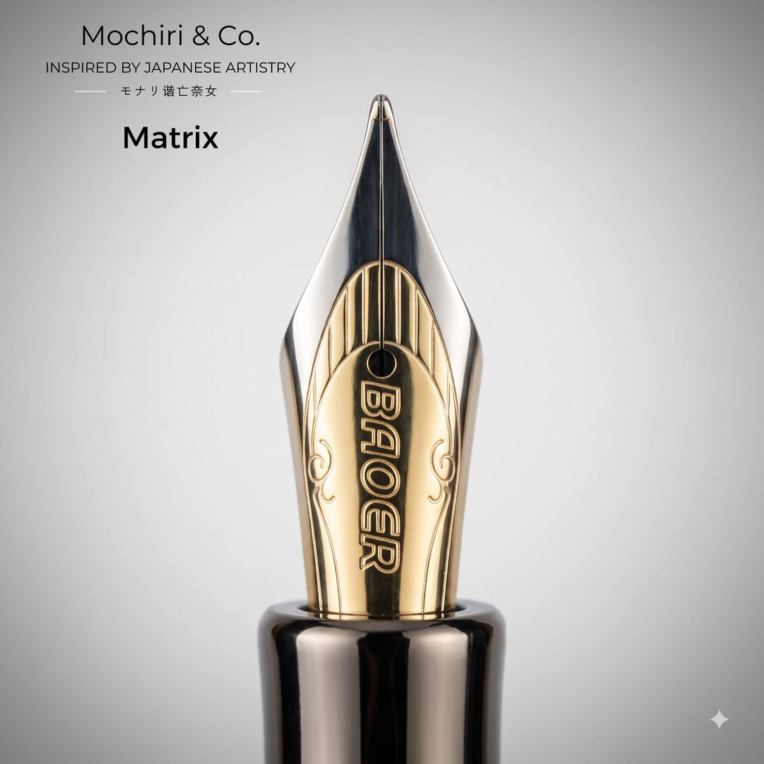 Mochiri & Co.Japan inspired Matrix Premium Fountain Pen | Japanese Inspired Design | Metal Body | Smooth Writing | Refillable