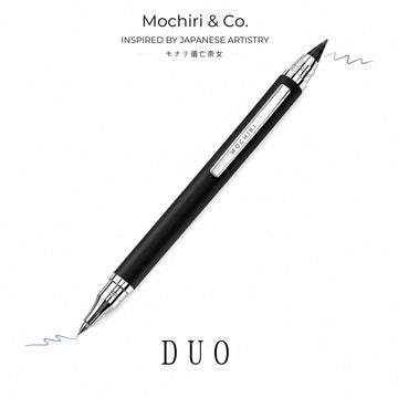 Mochiri & Co. Japan inspired Duo Series Writing instrument I Ball Pen & Endless Pencil Combined I Writes 3X Longer I Pack of 6.