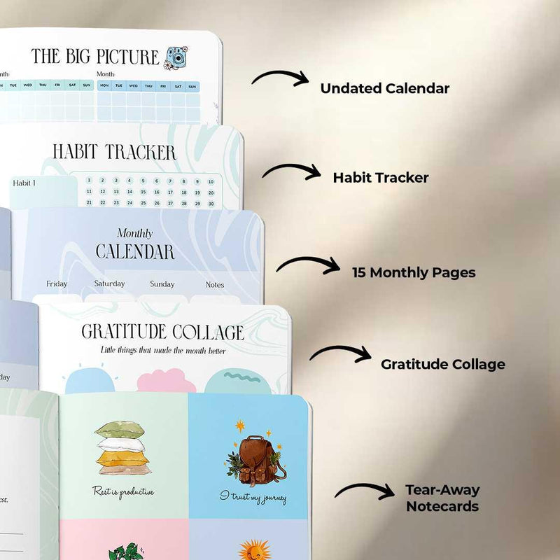 All in 1 Annual Planner JUMBO  Kit 2026 I Stress Management I Expense Tracker I Goal Tracker I Productivity Tracker (FREE SHIPPING)