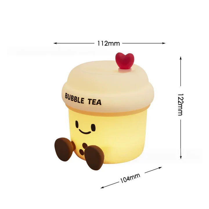Bubble Boba Tea Silicone Lamp Rechargeable ( 1pc )