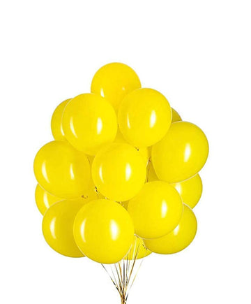 Metallic Yellow Balloons (Pack of 25) - Latex Yellow Metallic Balloons for Birthday, Anniversary, Weddings, Engagement, Christmas, New Year, House...