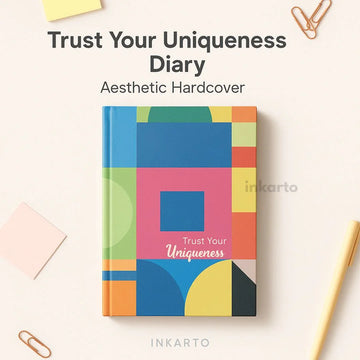 Aesthetic Diary of Inspirational Quotes and Vibrant Designs  I Contain 1 Unit I Undated New Year Journal