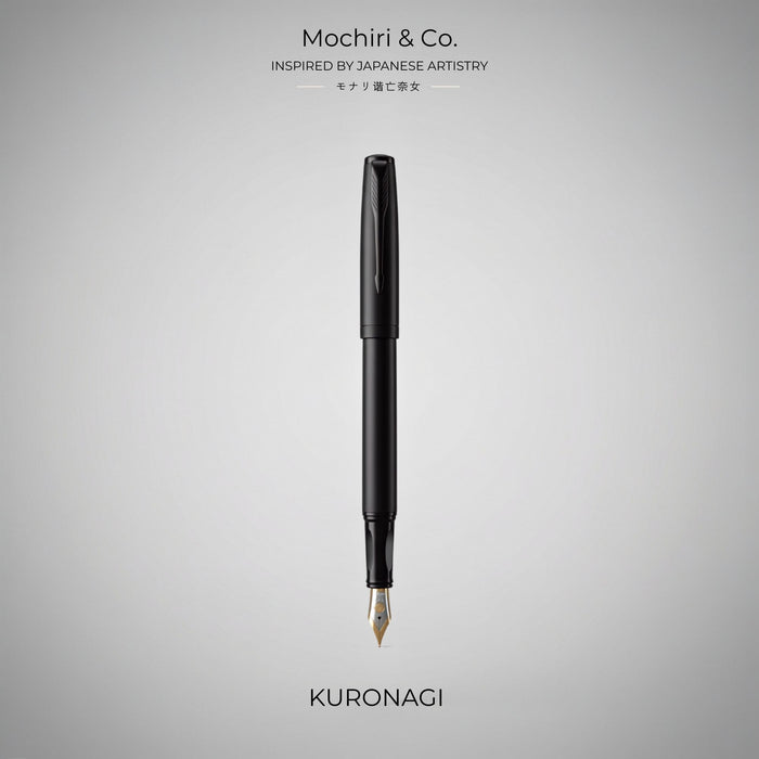 Mochiri & Co. Japan inspired KURONAGI Fountain Pen I Designed for Long writing hours