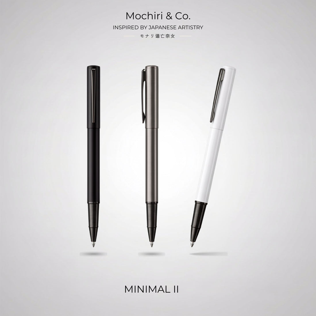 Mochiri & Co. Japan inspired "MINIMAL II"  Premium Roller Pen  I Designer Made Spring 2026