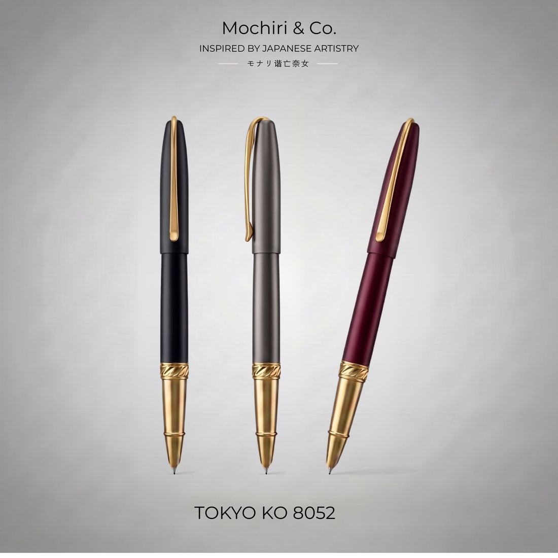 Mochiri & Co. Japan inspired "TOKYO KO 8052" Premium Fountain Pen I Designed by a Professional Designer
