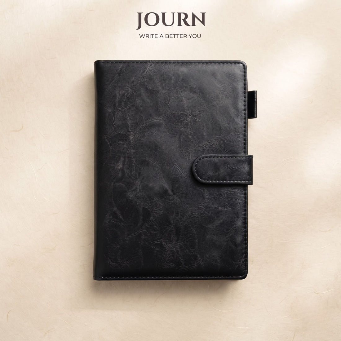 Mochiri & Co. JOURN EDITION Vegan Leather Diary | Premium A5 Notebook with Magnetic Lock & Pen Holder