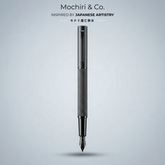 Mochiri Co. Japan inspired Charcoal Honeycomb Fountain Pen I Long Writing Partner