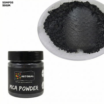 Mica Pearl Powder Black 50g for Resin Art