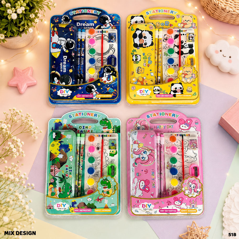 Kids Gift Set - Stationery Return Gift Combo (Design 4)