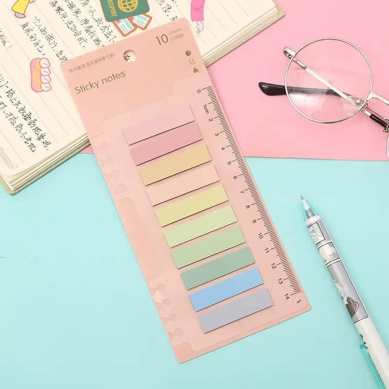 jai ambe novelties Sticky Notes (Buy 1 Get 1 free) Morandi Pastel bulletin sticky notes Design-2 (Buy 1 Get 1 Free) 200 Sheets Retro pastel Morandi Index Memo Pad Posted It Sticky Notes Paper Sticker Notepad Bookmark School Supplies Kawaii Stationery