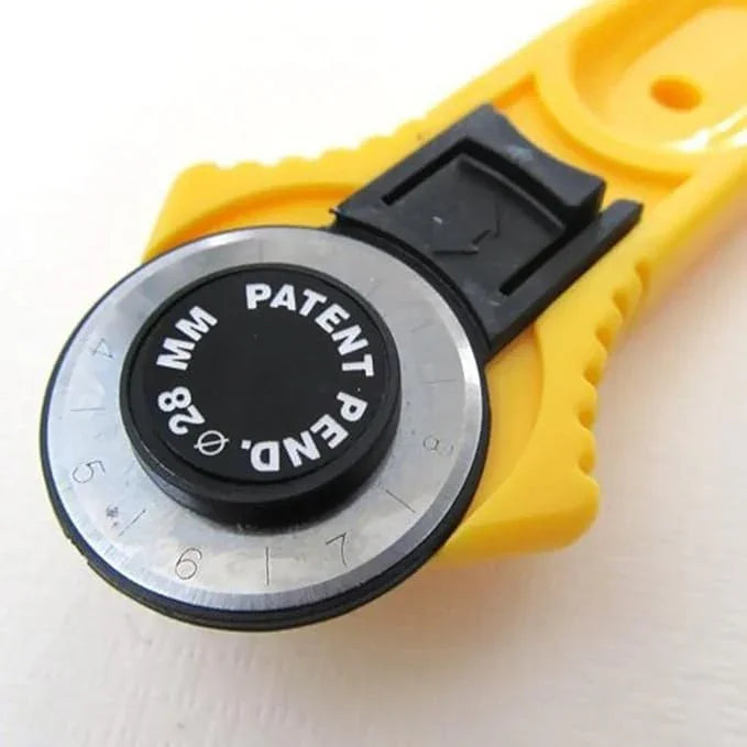 Precision Straight Handle Rotary Cutter 28mm for Fabric & Paper Crafts