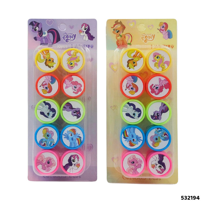 Little Pony Stamp Set - 10 Pcs for Kids