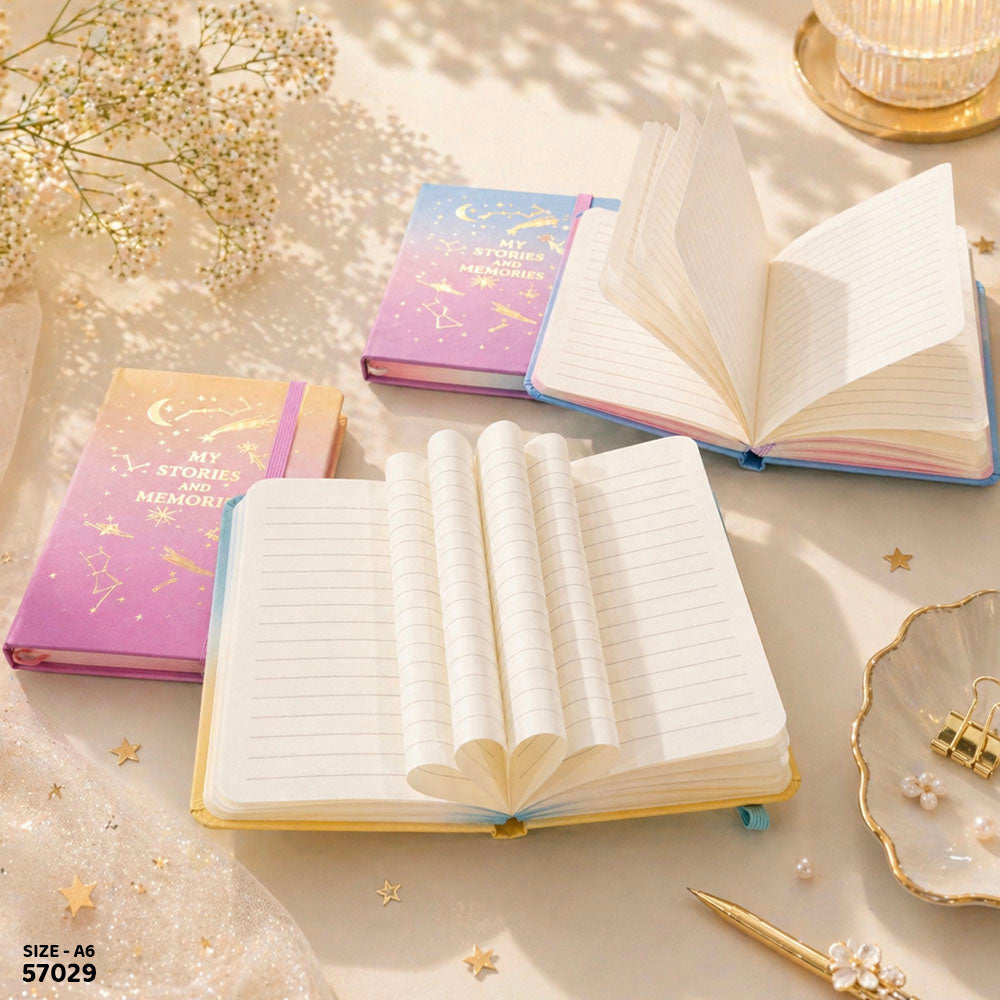 A6 Diary 14x9cm - Notebook for Notes & Planning (Design 2)
