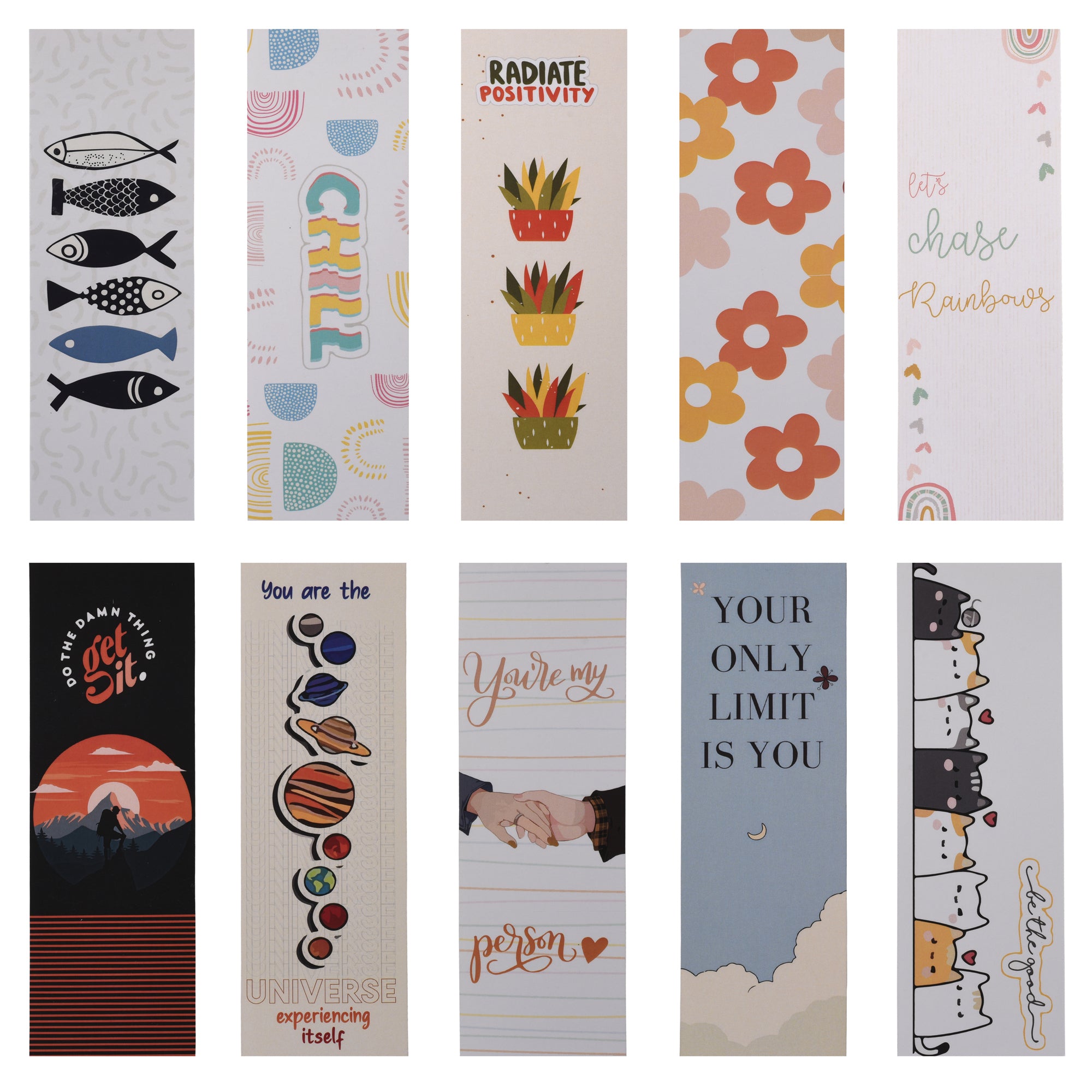 Chill paper bookmark- Pack of 10