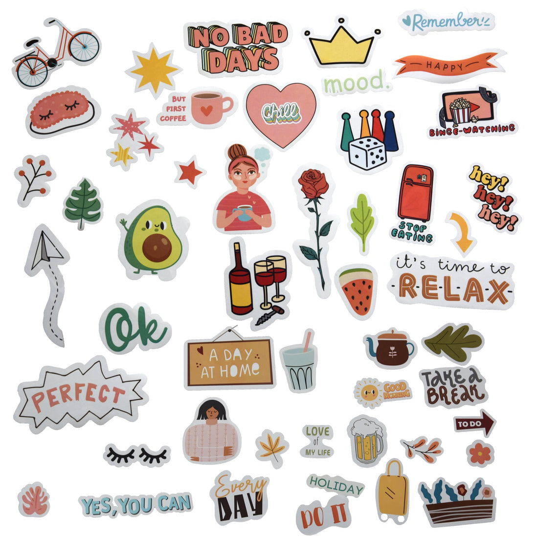 Coffee Vinyl stickers- Pack of 50