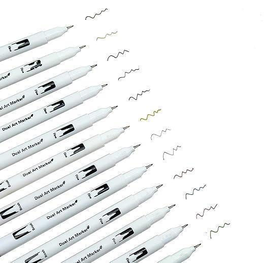 Dual Tip Brush Pen 24 Colour  Set (24Dtbp)
