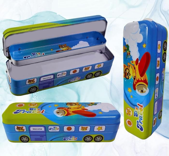 Multi-Functional Pencil & Stationery Box for Kids | Assorted Designs