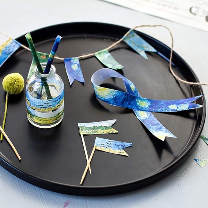 (Buy 1 Get 1 free ) Van gogh Washi tape | Van goh masking tape | Rare Edition | Sweden Van gogh tapes l Pack of 1 tape