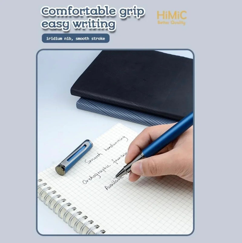 (Buy 1 Get  1 Free ) Luxea Metal Clip Pen – Smooth Writing Pen with Comfortable Grip I Premium Fountain Pen