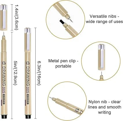 Drawing Sketching Pen – Precision Ink Pens for Artists & Designers | Smooth Flow & Fine Detail