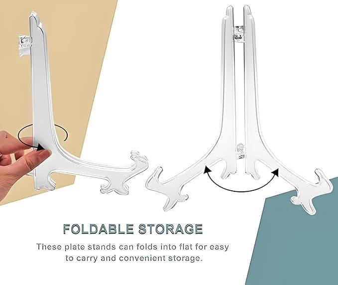 4 inch Acrylic easel for Canvas MDF Resin Frame Stands for Professional Photo and Art Display-