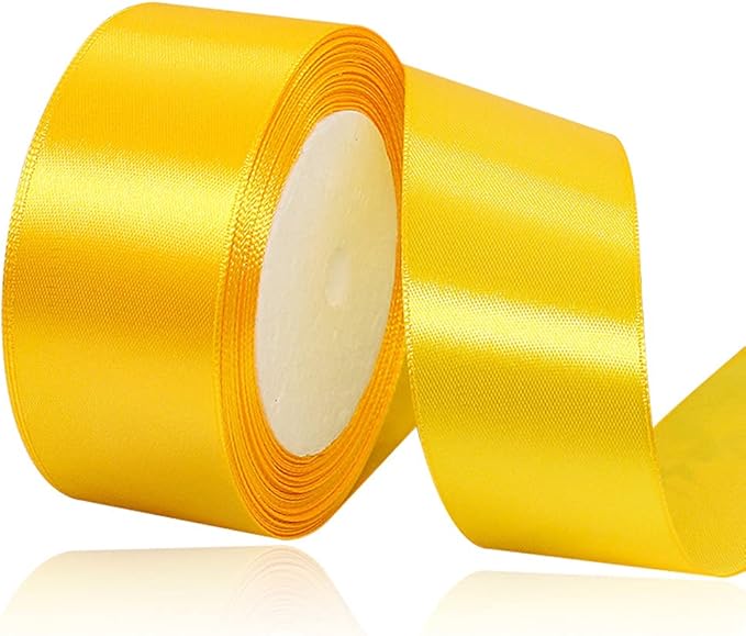 Mango Premium 1.5 inch double faced satin ribbon l Pack of 1 (10 meters)