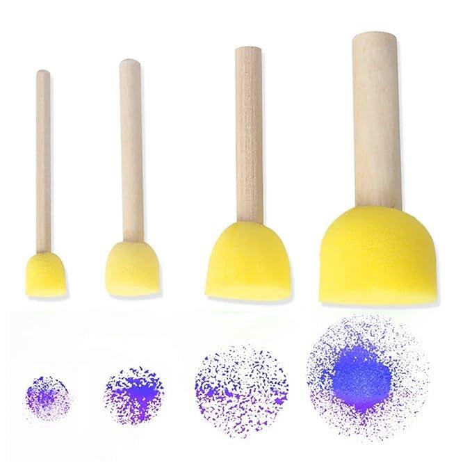 MG Traders Pack Brush 4Pc Yellow Sponge (4Ys)  (Contain 1 Unit)