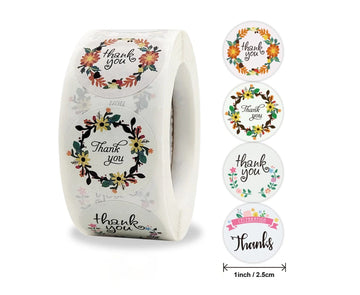 (JUMBO ROLL) Thank you labels for your small business (500 Labels) 1inch