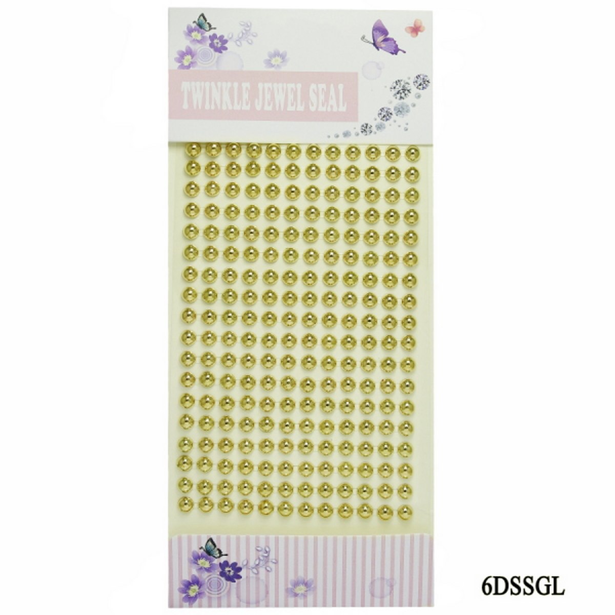 Sticker Pearl Gold  Twinkle Jewel Seal 6DSSGL