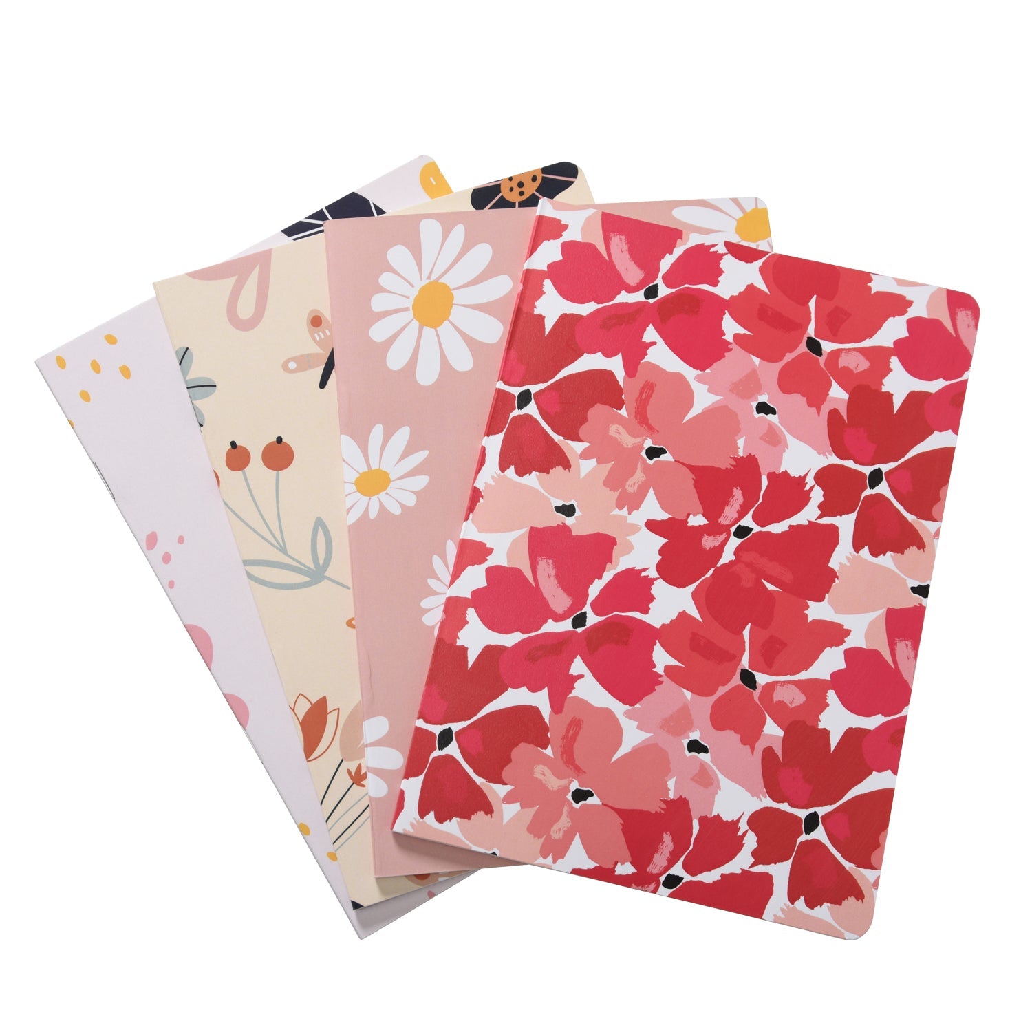 Floral- Set of 4 Plain Journals for 2025