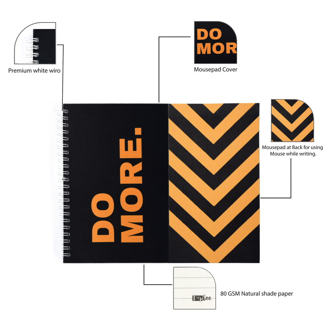 Do more- Mousepad Diary (FREE SHIPPING)