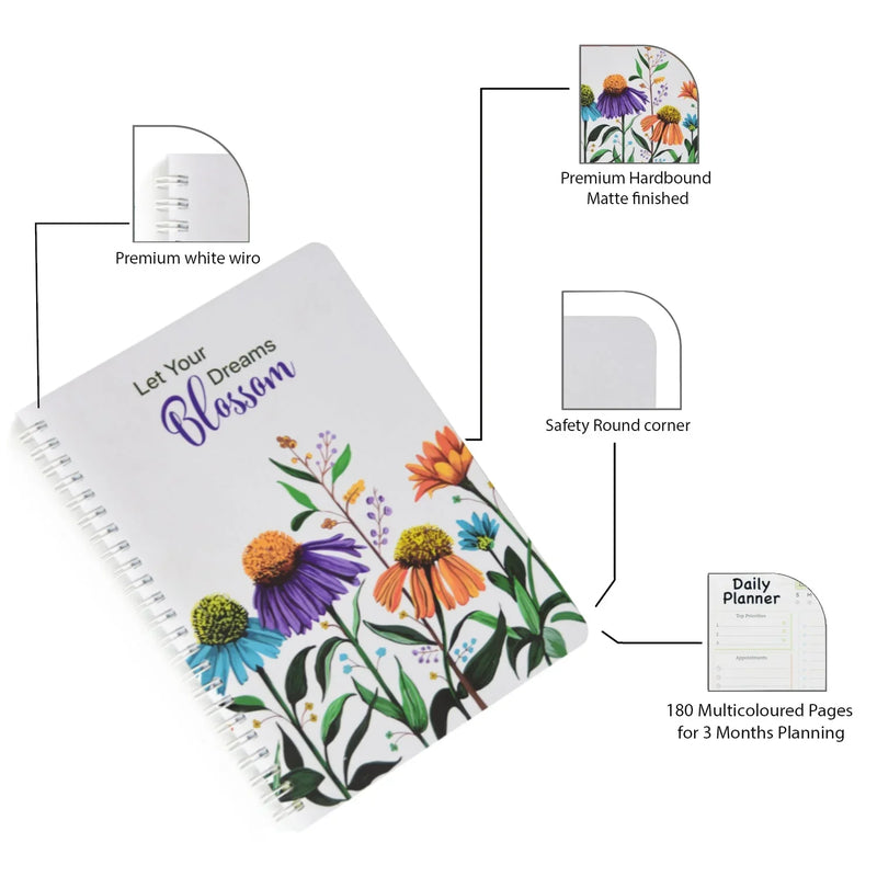 Daily Planner, Mood + Productivity + Expense (Free Sticker Sheets) for 2026 (FREE SHIPPING) I Self Help Journal Diary