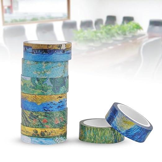 (Buy 1 Get 1 free ) Van gogh Washi tape | Van goh masking tape | Rare Edition | Sweden Van gogh tapes l Pack of 1 tape