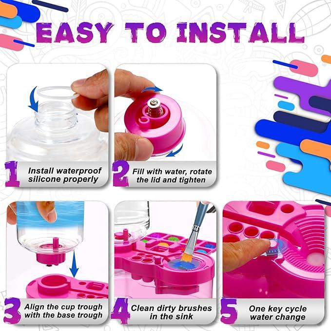 (BUY 1 GET 1 FREE) Automatic Brush Cleaner for Artists | Premium German 6-in-1 design