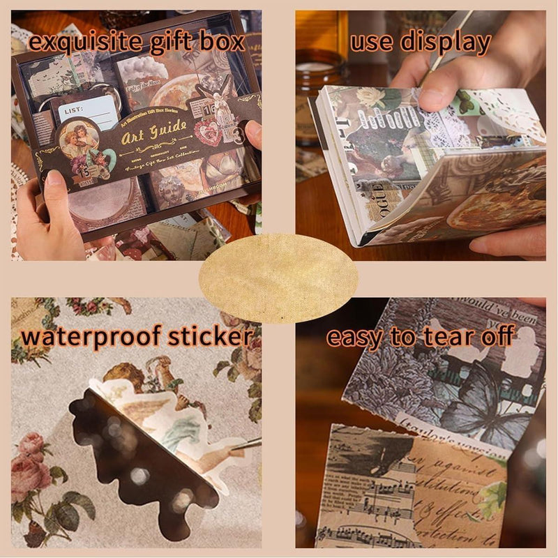 Combo Pack of 2 Jumbo Journaling Kits: Retro & Botanical