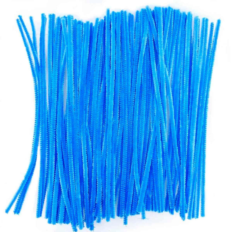 Light Blue Plain Pipe Cleaner for Craft and Bouquet l Pack of 100Pc