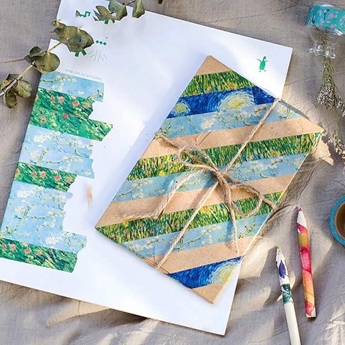 (Buy 1 Get 1 free ) Van gogh Washi tape | Van goh masking tape | Rare Edition | Sweden Van gogh tapes l contains  1 tape