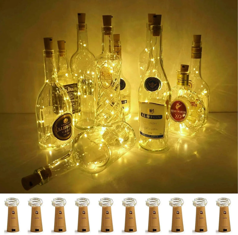 Cork Light battery powered- Contain 1 Unitx 2 meters (Free batteries included) (fairy light) also known as bottle light