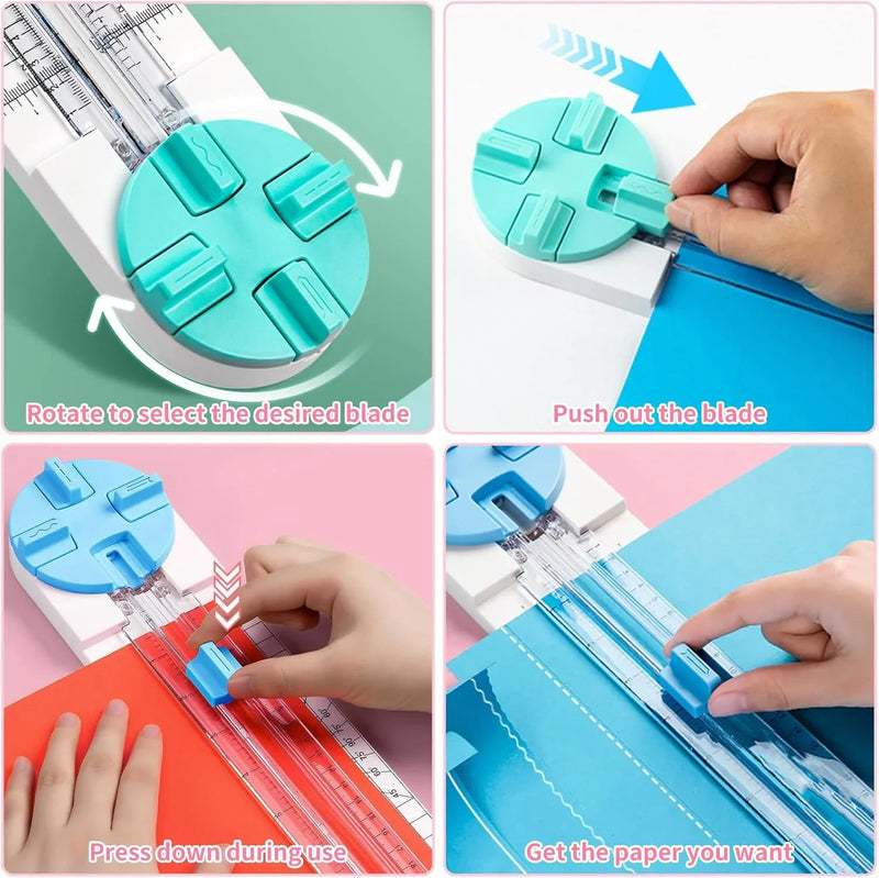 4 In 1 Paper Trimmer I 4 different designs of cutting I LAST DAY OF OFFER