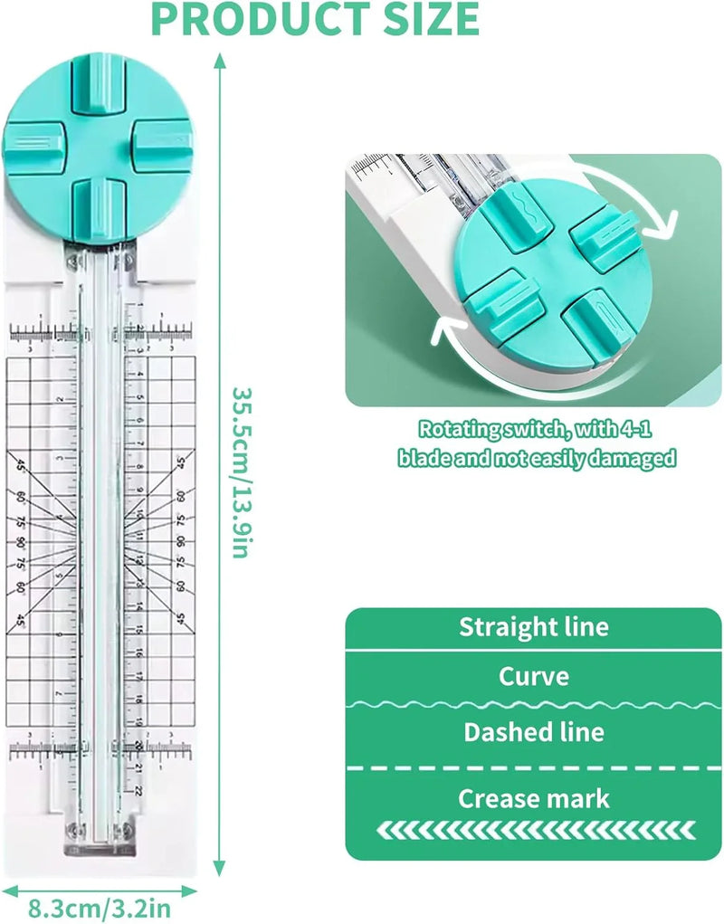 4 In 1 Paper Trimmer I 4 different designs of cutting I LAST DAY OF OFFER