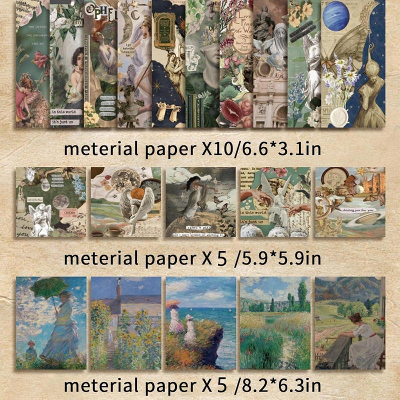 Combo Pack of 2 Jumbo Journaling Kits: Retro & Botanical