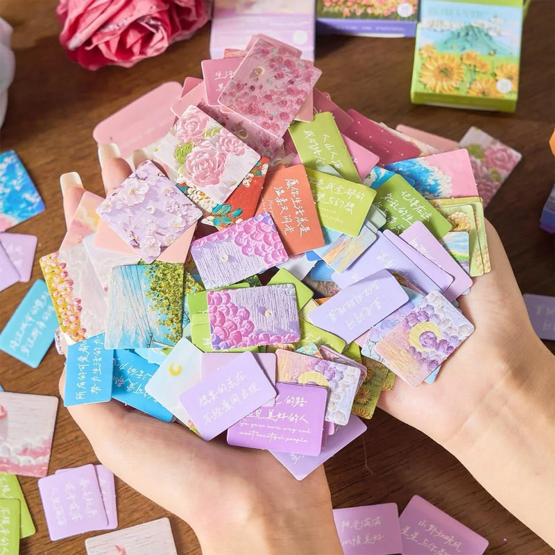 (300 pcs) Premium washi collage stickers for Journals| Journaling and scrapbooking sticker