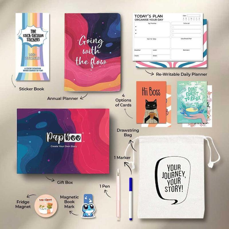 All in 1 Annual Planner JUMBO  Kit 2026 I Stress Management I Expense Tracker I Goal Tracker I Productivity Tracker (FREE SHIPPING)