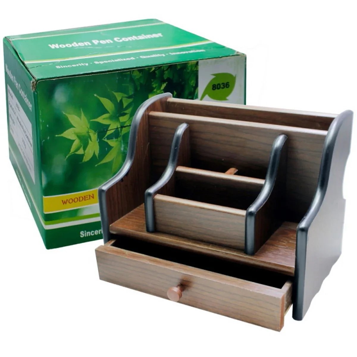 Wooden Pen Stand 8036