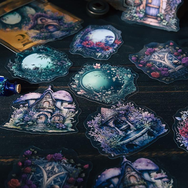 MG Traders Stickers Smmh003 Retro Mysterious Magic Box Sticker 20Pc
