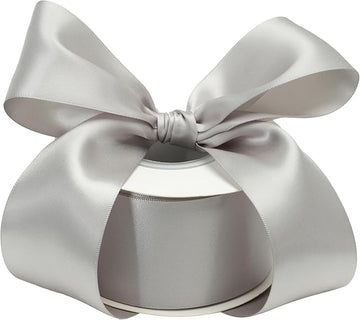 Silver Premium 1.5 inch Satin Ribbon l Pack of 1 (10 meters)
