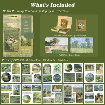 Van Gogh Jumbo journaling kit for 2026 with diary, stickers & bookmark