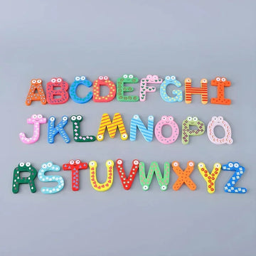 Wooden Magnet A To Z 26 pic ( pack of 1)