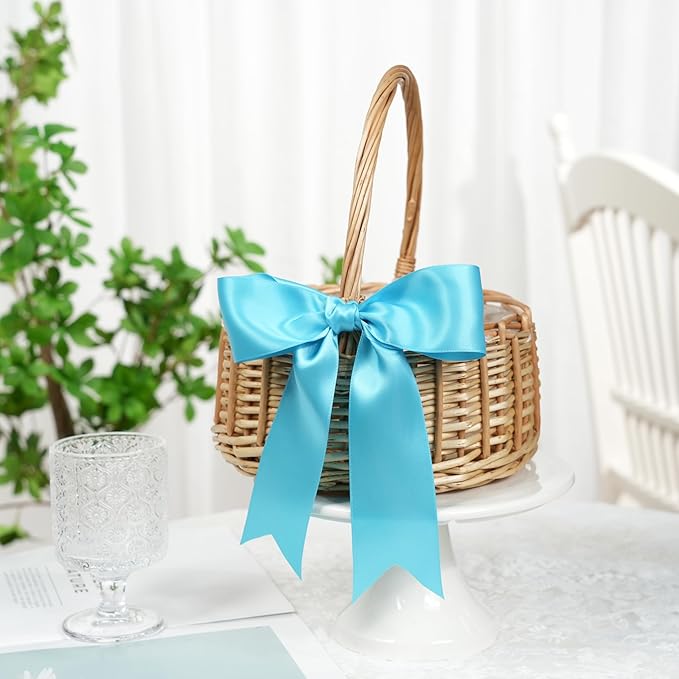 Light Blue Premium 1.5 inch satin ribbon l Pack of 1