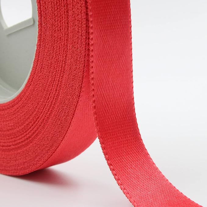 Premium satin ribbon l Light Red l Pack of 1